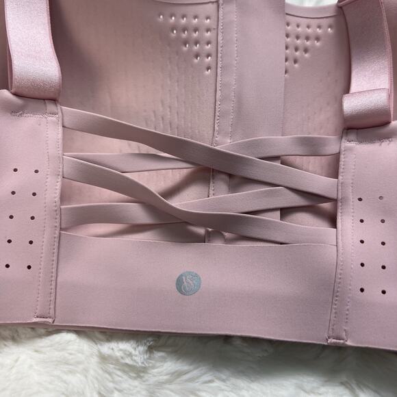 Victoria’s Secret Pink Featherweight Max Sports Bra Zip Front Strappy Back 34DD - Picture 4 of 9